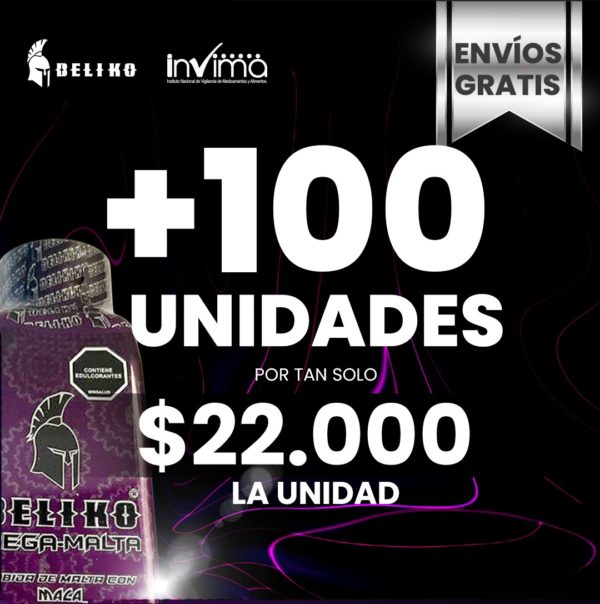 100 UNIDADES DE BELIKO - LA BEBIDA DEL AMOR ⭐⭐⭐⭐⭐